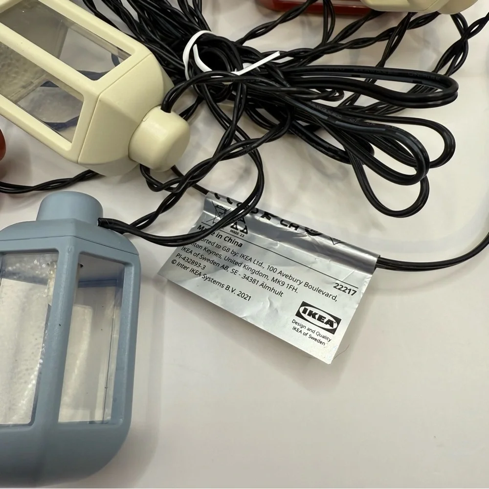 IKEA SOMMARLANKE Led String Mini Lantern Lights, 12 Lights, Battery Operated